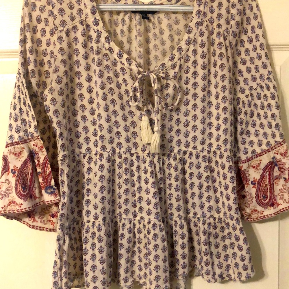 Long Sleeve Paisley Shirt